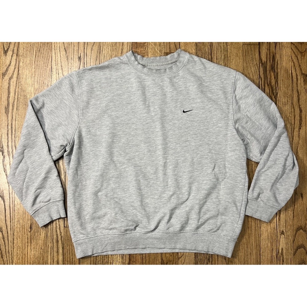 Vintage Y2K Nike Gray Tag Crewneck Sweatshirt Men's Size XL Gray‎